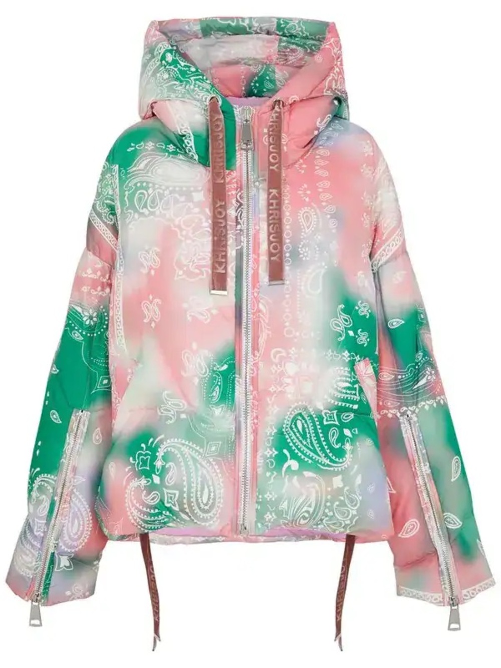 KHRISJOY Puff Khris Bandana Quilted Shell Jacket ~ NWOT Size 1 ~ MED MSRP $2200